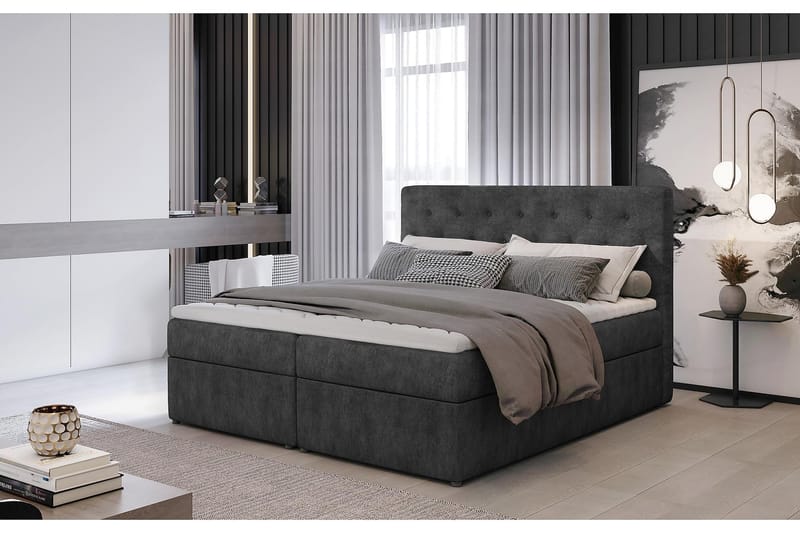 DUNTROON Sängpaket 180x200 cm Grå - Möbler - Sovrum - Sängar - Komplett Sängpaket