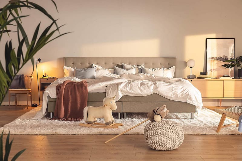 Ella Familjesäng 280x200  cm - (+Fler val) Mullvad - Möbler - Sovrum - Sängar - Kontinentalsängar