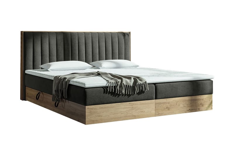 Förvaringssäng HARMONY 140x200 - Grå - Möbler - Sovrum - Sängar - Komplett Sängpaket