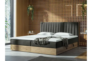 Förvaringssäng HARMONY 160x200 - Grå - Möbler - Sovrum - Sängar - Komplett Sängpaket