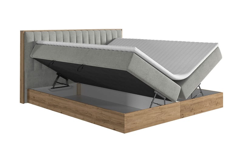 Förvaringssäng HARMONY 160x200 - Grå - Möbler - Sovrum - Sängar - Komplett Sängpaket