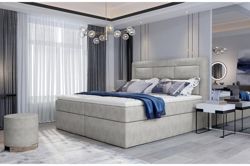 FRESNAY Sängpaket 160x200 cm Beige - Möbler - Sovrum - Sängar - Komplett Sängpaket