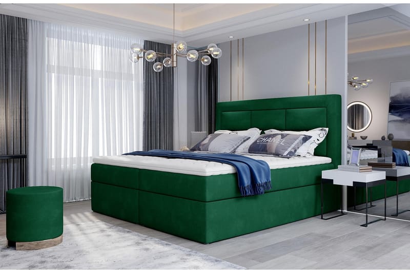 FRESNAY Sängpaket 180x200 cm Grön - Möbler - Sovrum - Sängar - Komplett Sängpaket
