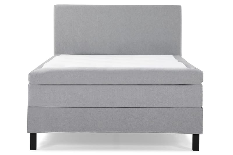 HAPPY Kontinentalsäng 120 Polyeter Mellangrå - Möbler - Sovrum - Sängar - Komplett Sängpaket