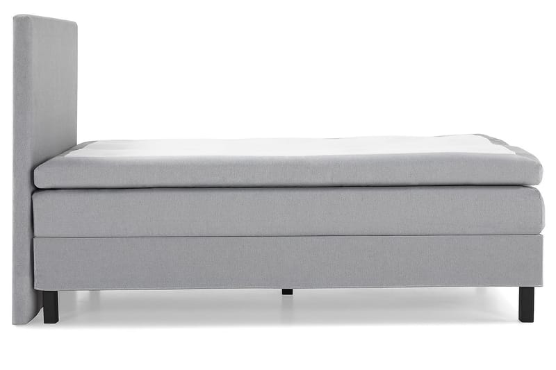 HAPPY Kontinentalsäng 120 Polyeter Mellangrå - Möbler - Sovrum - Sängar - Komplett Sängpaket