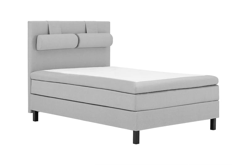 HAPPY Kontinentalsäng 140 Polyeter Mellangrå - Möbler - Sovrum - Sängar - Komplett Sängpaket