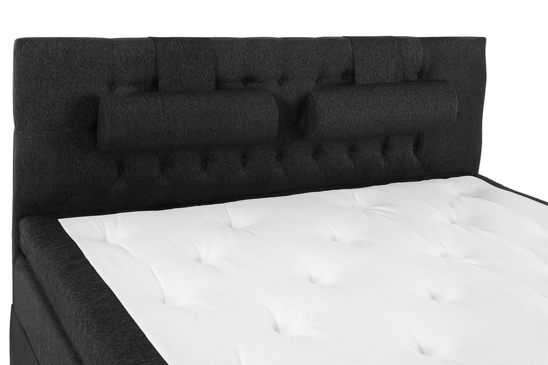 HAPPY Kontinentalsäng 160 Polyeter Svart/Grå - Möbler - Sovrum - Sängar - Komplett Sängpaket