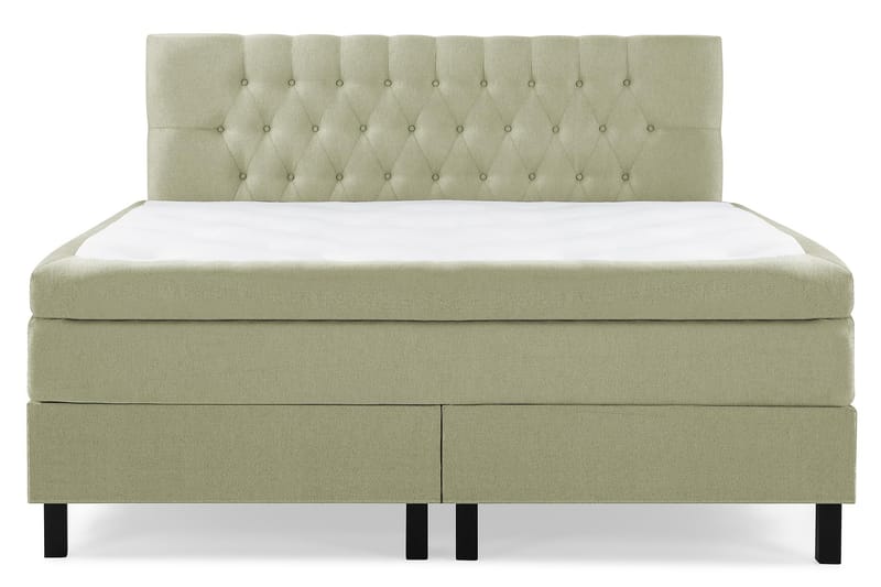 HAPPY Kontinentalsäng 180 Polyeter Grön - Möbler - Sovrum - Sängar - Komplett Sängpaket