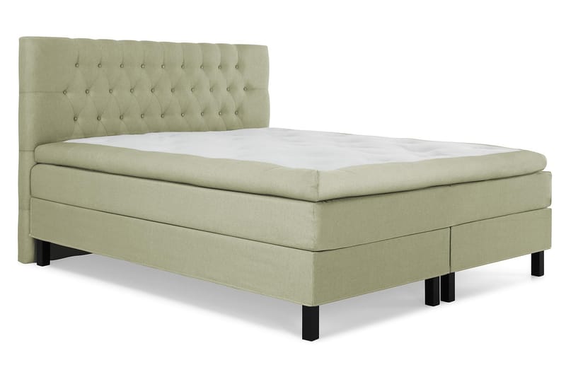 HAPPY Kontinentalsäng 180 Polyeter Grön - Möbler - Sovrum - Sängar - Komplett Sängpaket