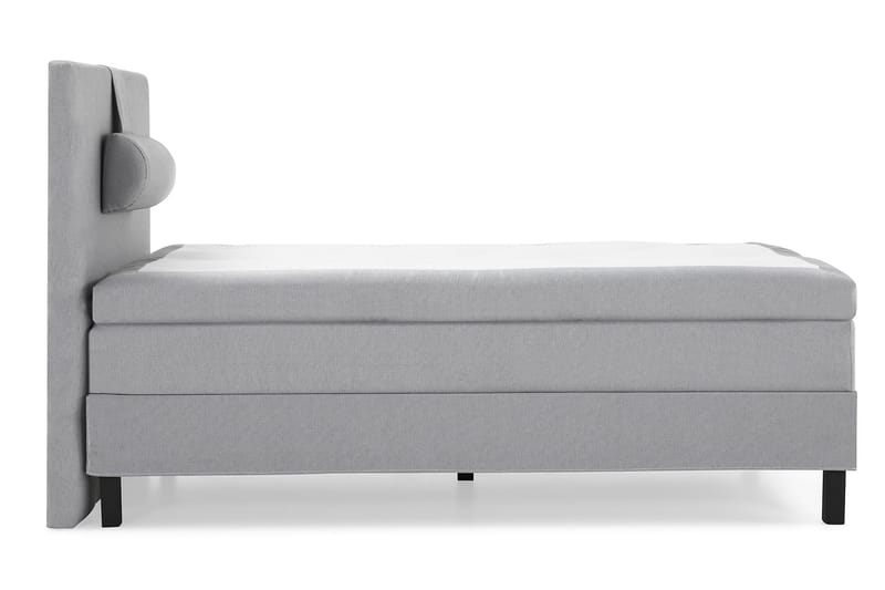 HAPPY Sängpaket 120 Polyeter Slät Grå - Möbler - Sovrum - Sängar - Komplett Sängpaket