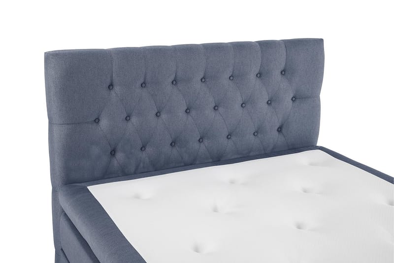HAPPY Sängpaket 140 Polyeter Mörkblå - Möbler - Sovrum - Sängar - Komplett Sängpaket
