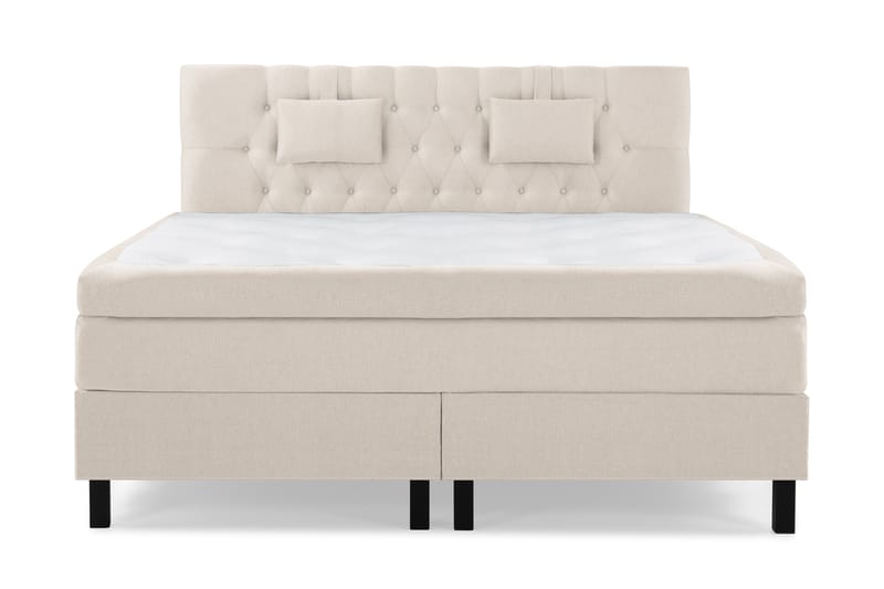 HAPPY Sängpaket 180 Memorymadrass Diamant Beige - Möbler - Sovrum - Sängar - Komplett Sängpaket