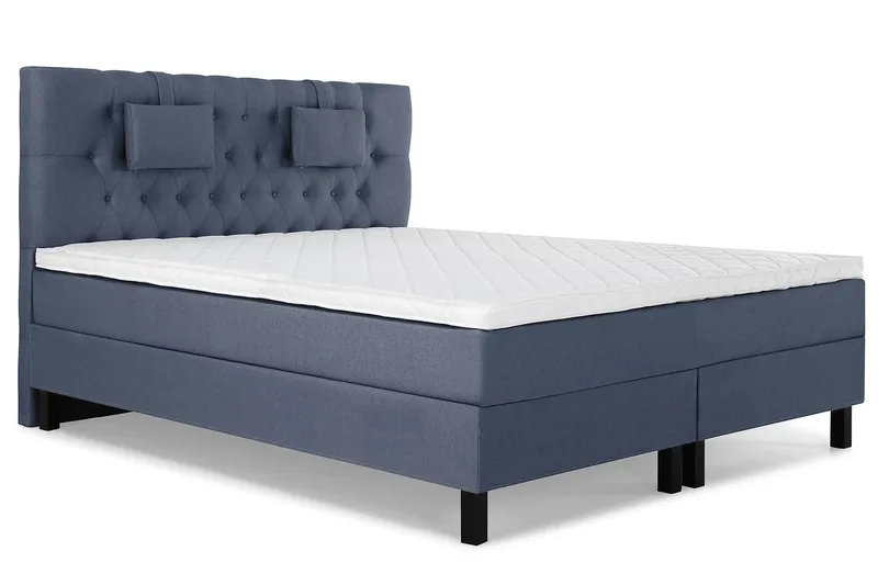 HAPPY Sängpaket 180 Skum Diamant Mörkblå - Möbler - Sovrum - Sängar - Kontinentalsängar