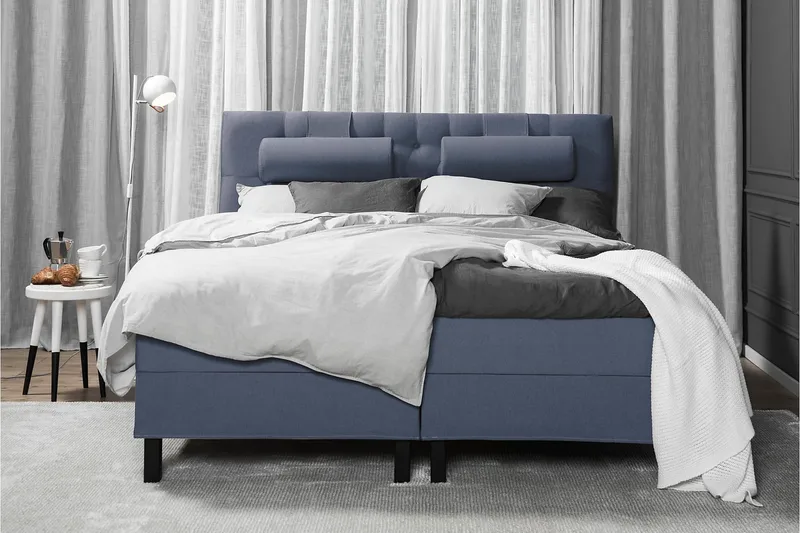 HAPPY Sängpaket 180 Skum Diamant Mörkblå - Möbler - Sovrum - Sängar - Kontinentalsängar