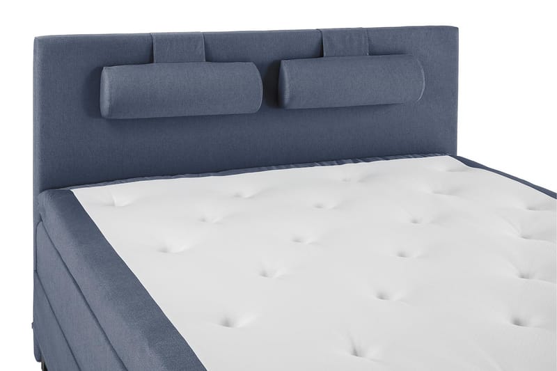 HAPPY Sängpaket 180 Polyeter Slät Mörkblå - Möbler - Sovrum - Sängar - Kontinentalsängar