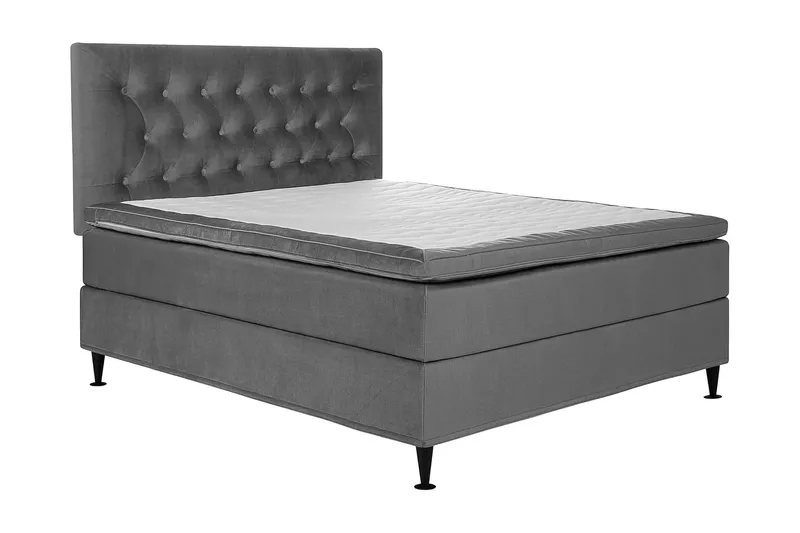 Happy Plus Sängpaket Kontinentalsäng 160x200 cm - Grå - Möbler - Sovrum - Sängar - Kontinentalsängar