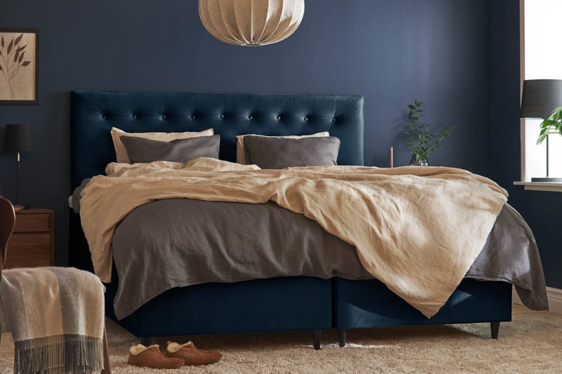 Happy Plus Sängpaket Förvaringssäng 180x200 cm - Mörkblå - Möbler - Sovrum - Sängar - Ramsäng