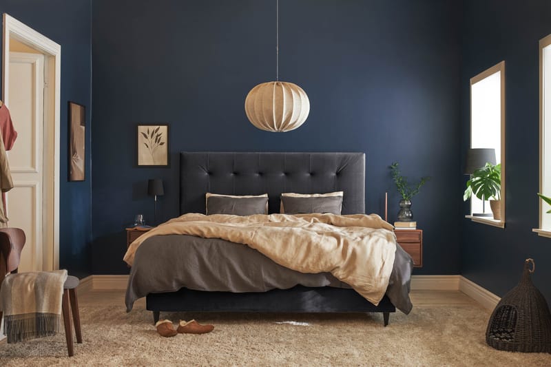 Happy Plus Sängpaket Kontinentalsäng 180x200 cm - Mörkgrå - Möbler - Sovrum - Sängar - Kontinentalsängar