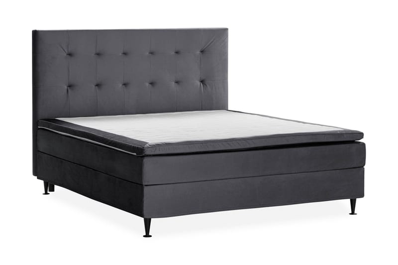 Happy Plus Sängpaket Kontinentalsäng 180x200 cm - Mörkgrå - Möbler - Sovrum - Sängar - Kontinentalsängar