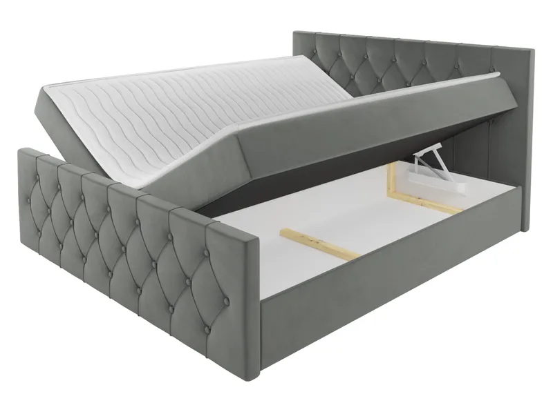 Jitendra Sängpaket Kontinentalsäng 180x200 cm med Förvaring - Brun - Möbler - Sovrum - Sängar - Komplett Sängpaket