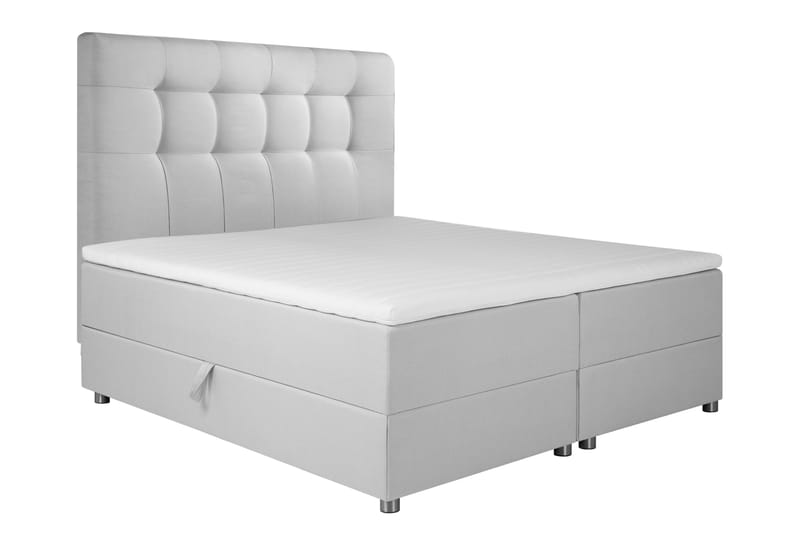 JOLLY Sängpaket Förvaringssäng 160x200 cm Ljusgrå - Ljusgrå - Komplett Sängpaket - Sängar med förvaring