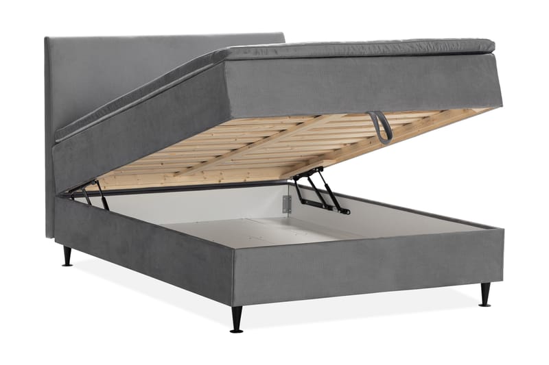 JOLLY PLUSS Sängpaket Förvaringssäng 140x200 cm Grå - Grå - Möbler - Sovrum - Sängar - Sängar med f�örvaring