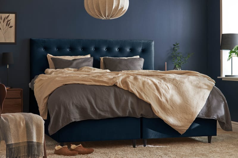 JOLLY PLUSS Sängpaket Förvaringssäng180x200 cm Mörkblå - Mörkblå - Möbler - Sovrum - Sängar - Komplett Sängpaket