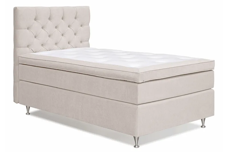 Joluma Sängpaket Fast 120x200 cm - (+Fler val) 120x200 cm Ljusbeige - Möbler - Sovrum - Sängar - Kontinentalsängar