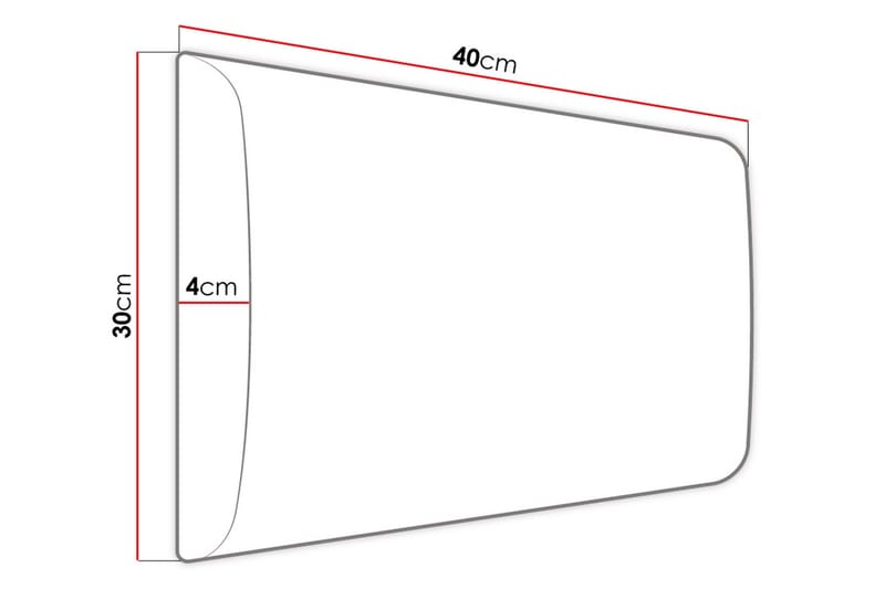 KERANZA Kontinentalsäng 120x200 cm+Panel 40 cm Vit - Komplett Sängpaket