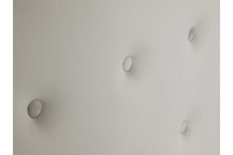 KERANZA Kontinentalsäng 120x200 cm+Panel 60 cm Vit - Komplett Sängpaket