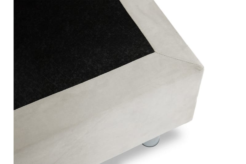 KERANZA Kontinentalsäng 120x200 cm+Panel 60 cm Vit - Komplett Sängpaket
