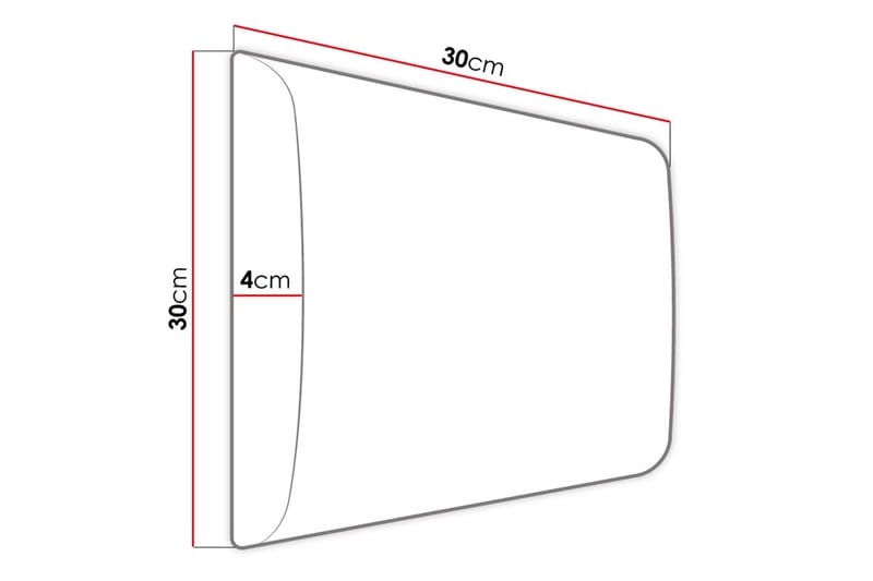 KERANZA Kontinentalsäng 140x200 cm+Panel 30 cm Vit - Komplett Sängpaket