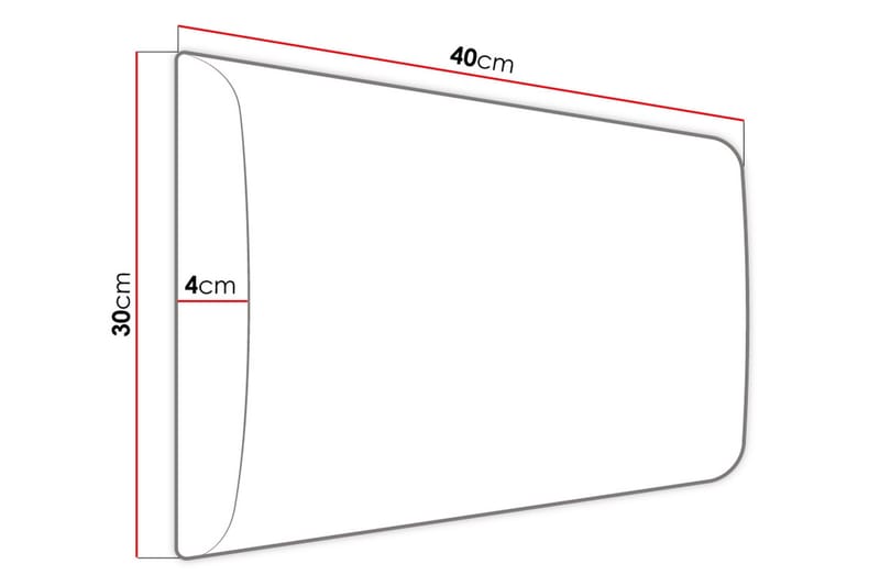 KERANZA Kontinentalsäng 140x200 cm+Panel 40 cm Vit - Komplett Sängpaket