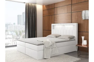 Kontinentalsäng 200x200 cm - Vit - Möbler - Sovrum - Sängar - Komplett Sängpaket