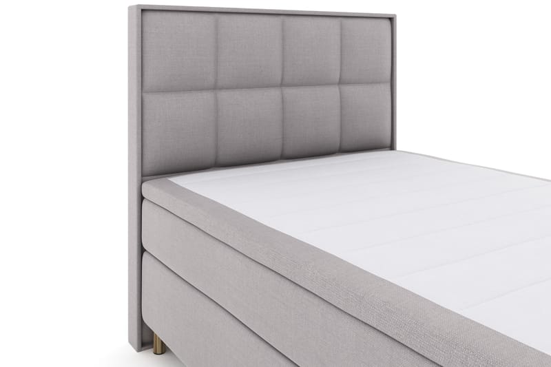 LEXI No 4 Sängpaket 140 Fast - Ljusgrå/Koppar - Möbler - Sovrum - Sängar - Komplett Sängpaket