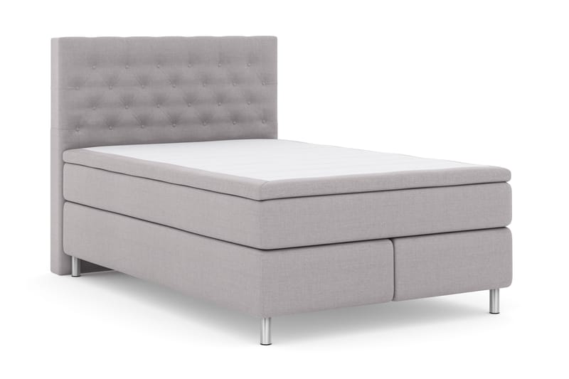 LEXI No 4 Sängpaket 140 Fast - Ljusgrå/Metall - Möbler - Sovrum - Sängar - Komplett Sängpaket