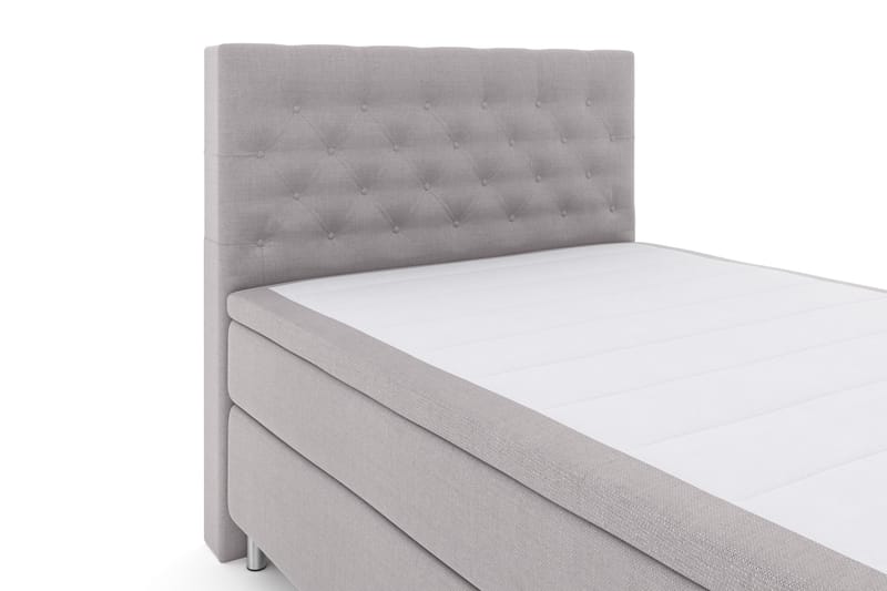 LEXI No 4 Sängpaket 140 Fast - Ljusgrå/Metall - Möbler - Sovrum - Sängar - Komplett Sängpaket