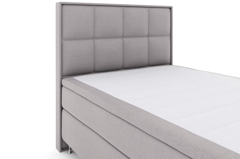 LEXI No 4 Sängpaket 140 Fast - Ljusgrå/Silver - Möbler - Sovrum - Sängar - Komplett Sängpaket