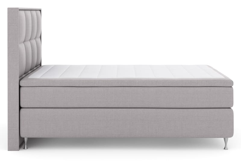 LEXI No 4 Sängpaket 140 Fast - Ljusgrå/Silver - Möbler - Sovrum - Sängar - Komplett Sängpaket