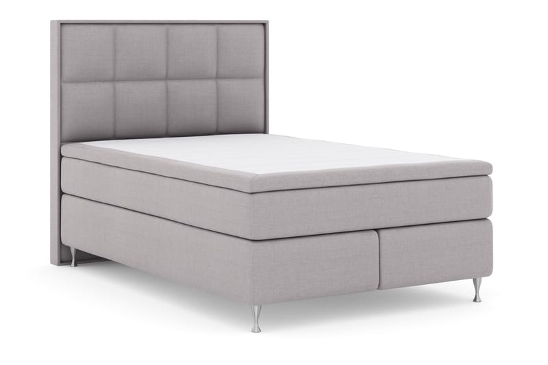 LEXI No 4 Sängpaket 140 Fast - Ljusgrå/Silver - Möbler - Sovrum - Sängar - Komplett Sängpaket
