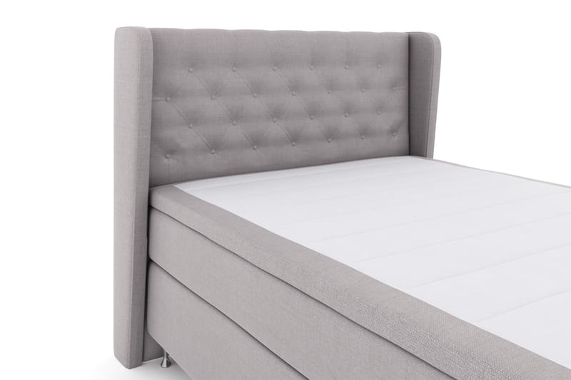 LEXI No 4 Sängpaket 140 Fast - Ljusgrå/Silver - Möbler - Sovrum - Sängar - Komplett Sängpaket