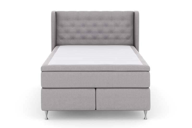 LEXI No 4 Sängpaket 140 Fast - Ljusgrå/Silver - Möbler - Sovrum - Sängar - Komplett Sängpaket