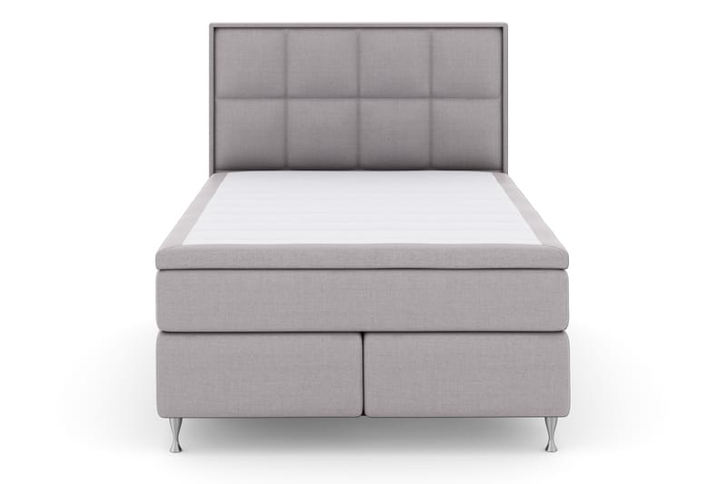 LEXI No 4 Sängpaket 140 Fast - Ljusgrå/Silver - Möbler - Sovrum - Sängar - Komplett Sängpaket