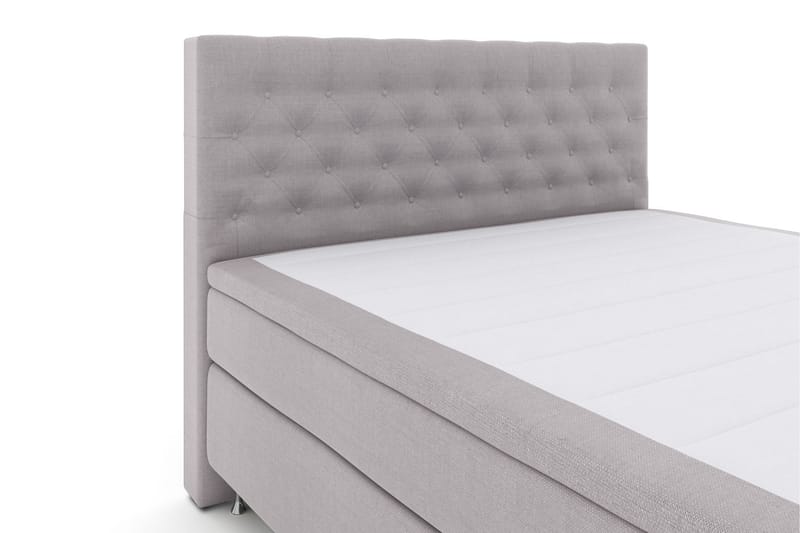 LEXI No 4 Sängpaket 160 Medium - Ljusgrå/Silver - Möbler - Sovrum - Sängar - Komplett Sängpaket