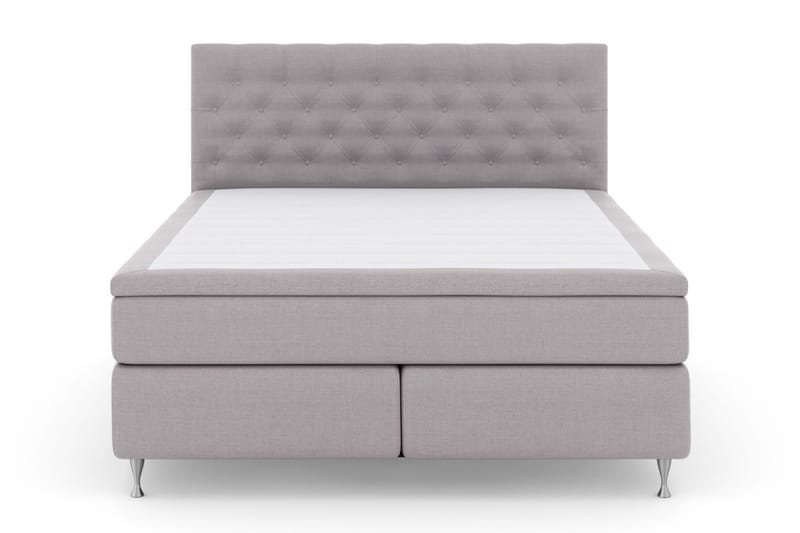 LEXI No 4 Sängpaket 160 Medium - Ljusgrå/Silver - Möbler - Sovrum - Sängar - Komplett Sängpaket