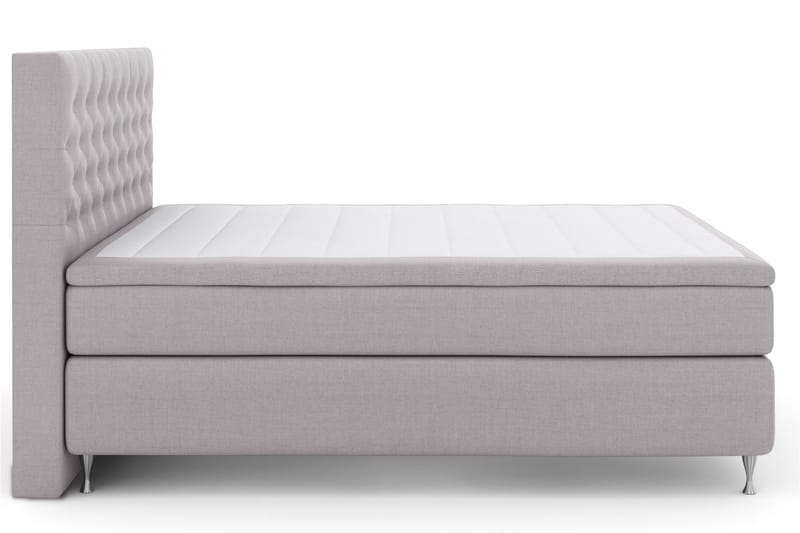 LEXI No 4 Sängpaket 160 Medium - Ljusgrå/Silver - Möbler - Sovrum - Sängar - Komplett Sängpaket