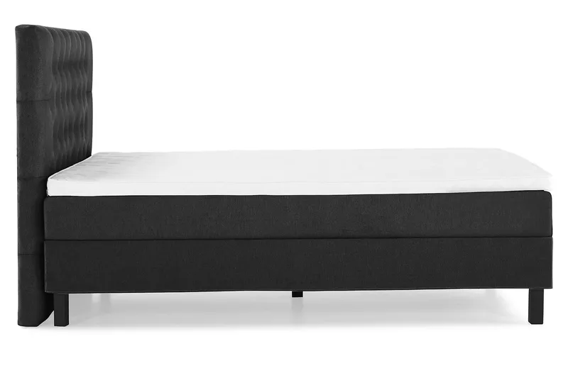 Lucky 120 Kontinentalsängspaket Svart/Grå - Möbler - Sovrum - Sängar - Kontinentalsängar