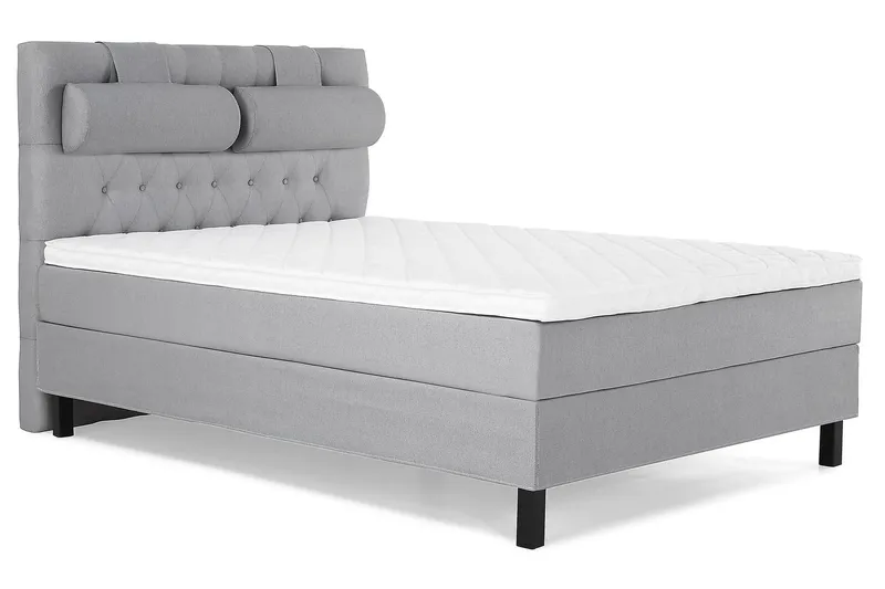 Lucky 140 Kontinentalsäng Mellangrå - Möbler - Sovrum - Sängar - Kontinentalsängar