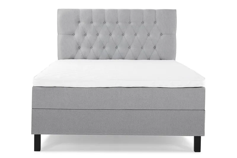 Lucky 140 Kontinentalsäng Mellangrå - Möbler - Sovrum - Sängar - Kontinentalsängar
