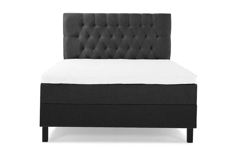 Lucky 140 Kontinentalsäng Svart/Grå - Möbler - Sovrum - Sängar - Kontinentalsängar